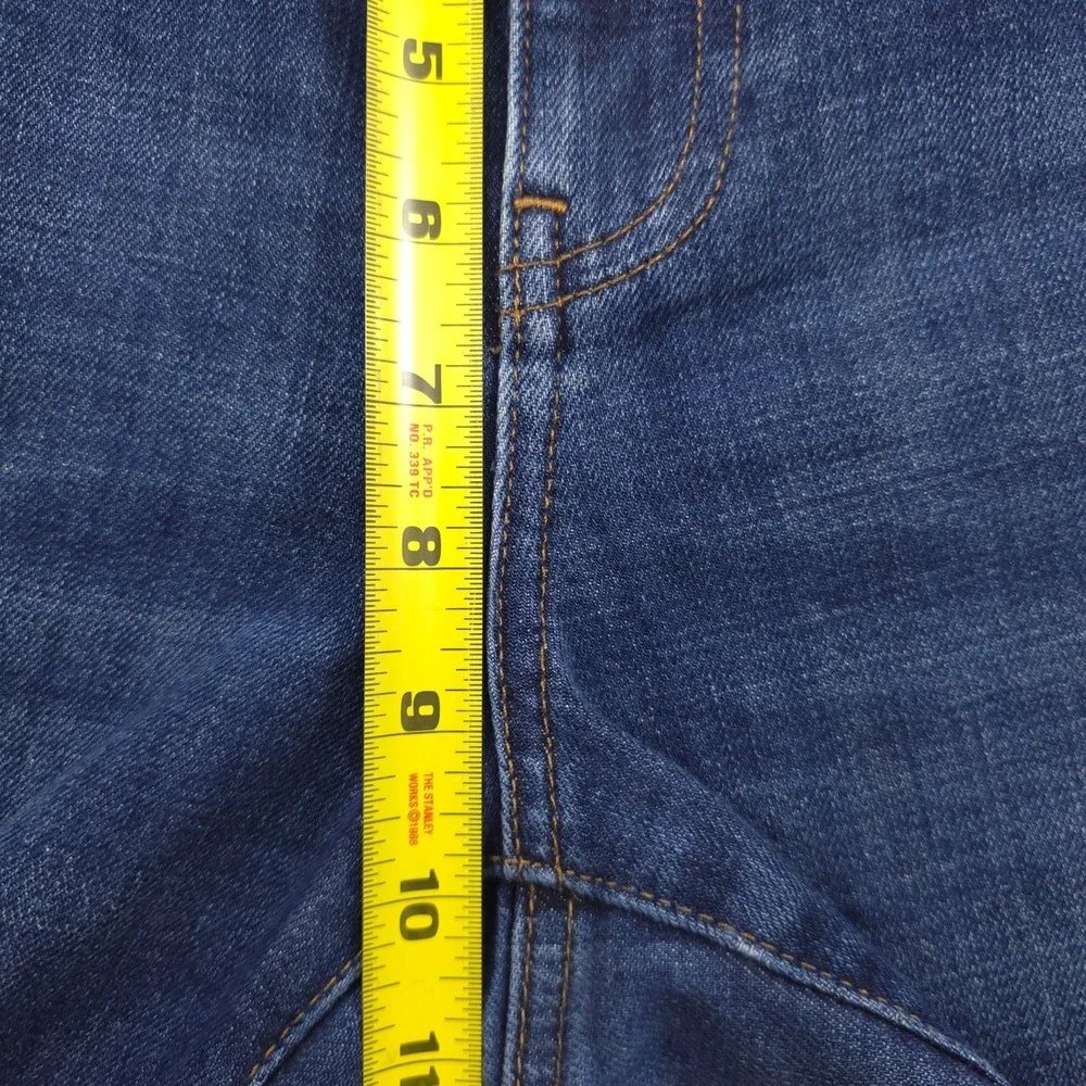 Talbots Womens Jeans Everyday Relaxed 8P Blue Annika Wash Stretch‎ Petite